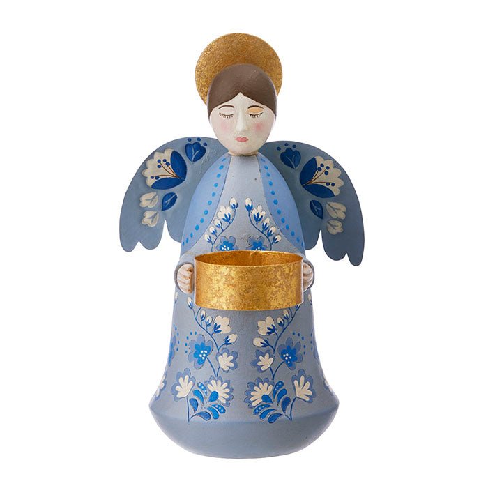 Portavelas Ángel de Invierno T - Light Blue - La Compañía Francesa