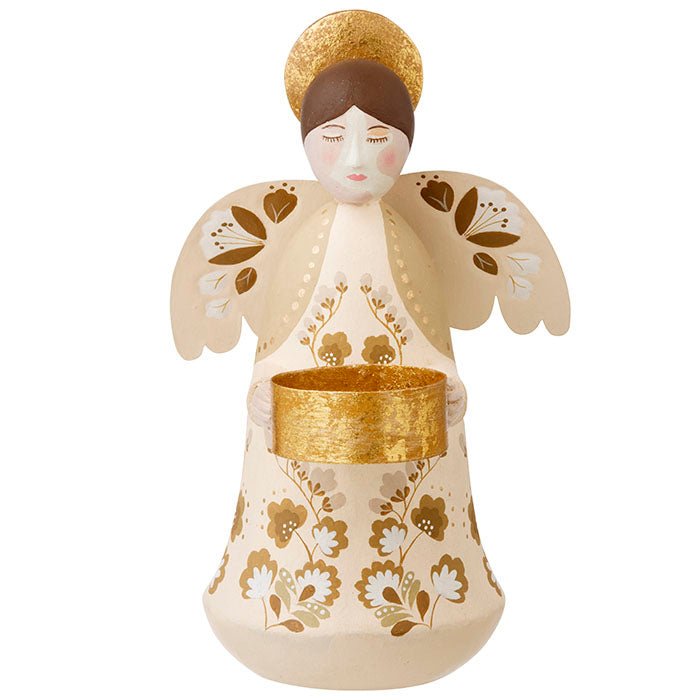 Portavelas Ángel de Invierno T - Light Dorée - La Compañía Francesa