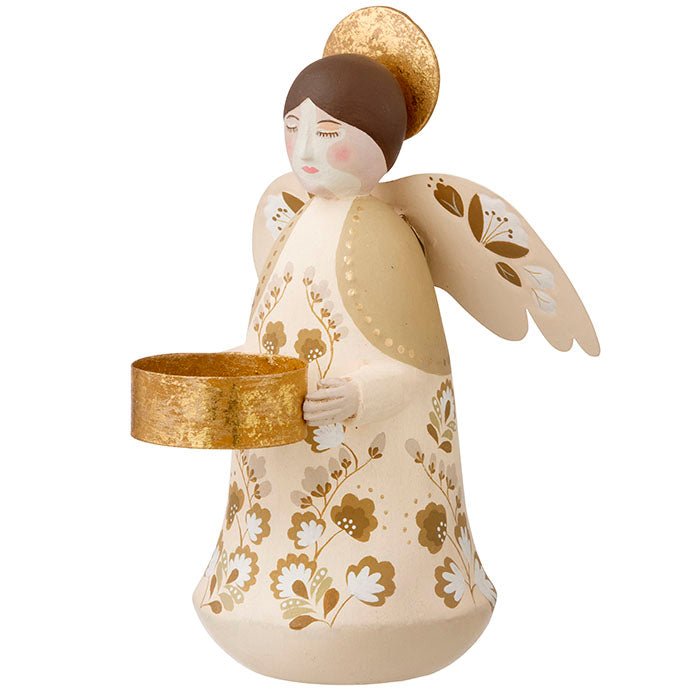 Portavelas Ángel de Invierno T - Light Dorée - La Compañía Francesa