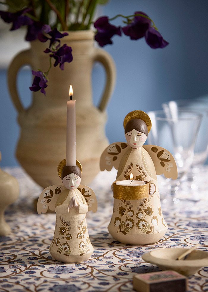 Portavelas Ángel de Invierno T - Light Dorée - La Compañía Francesa