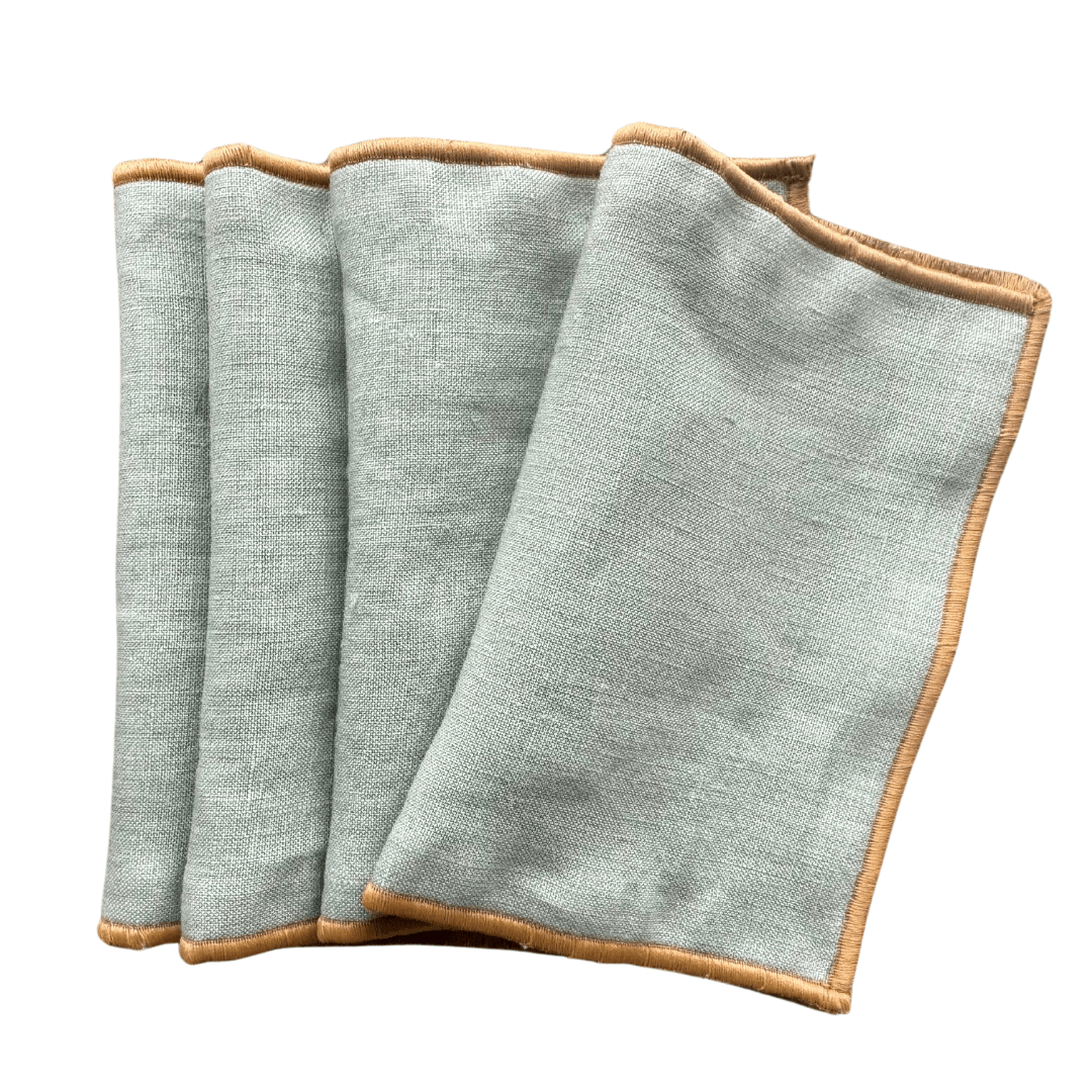 Servilleta Cóctel de Lino Verde - La Compañía Francesa