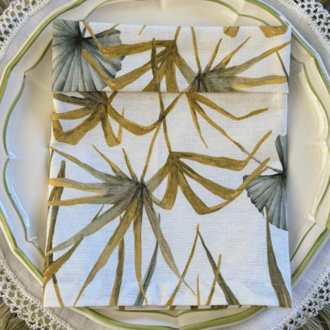 Servilleta de Algodón Estampado Damasco - La Compañía Francesa