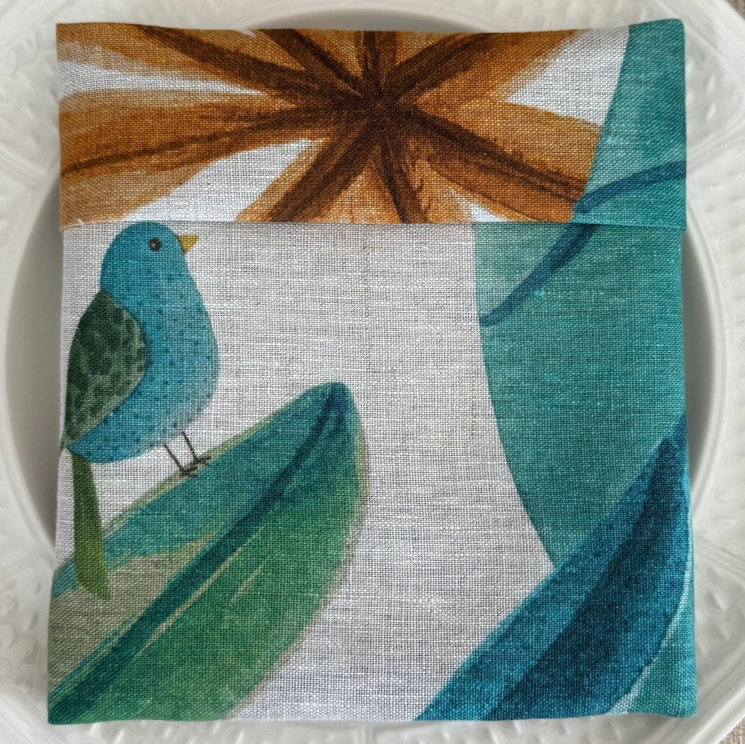 Servilleta de Lino Estampada Noah - La Compañía Francesa