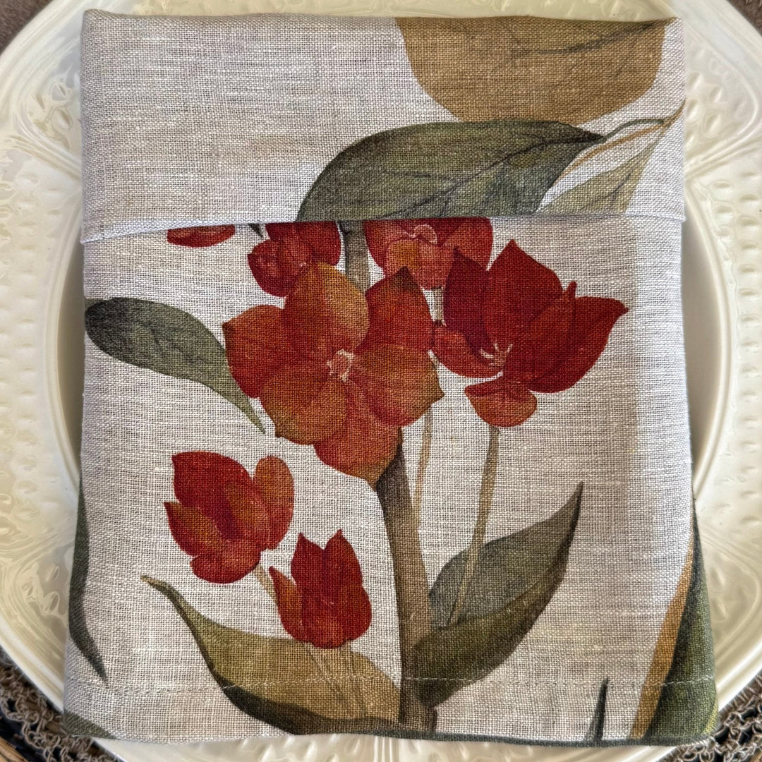 Servilleta de Lino Estampado Brume d’Or - La Compañía Francesa