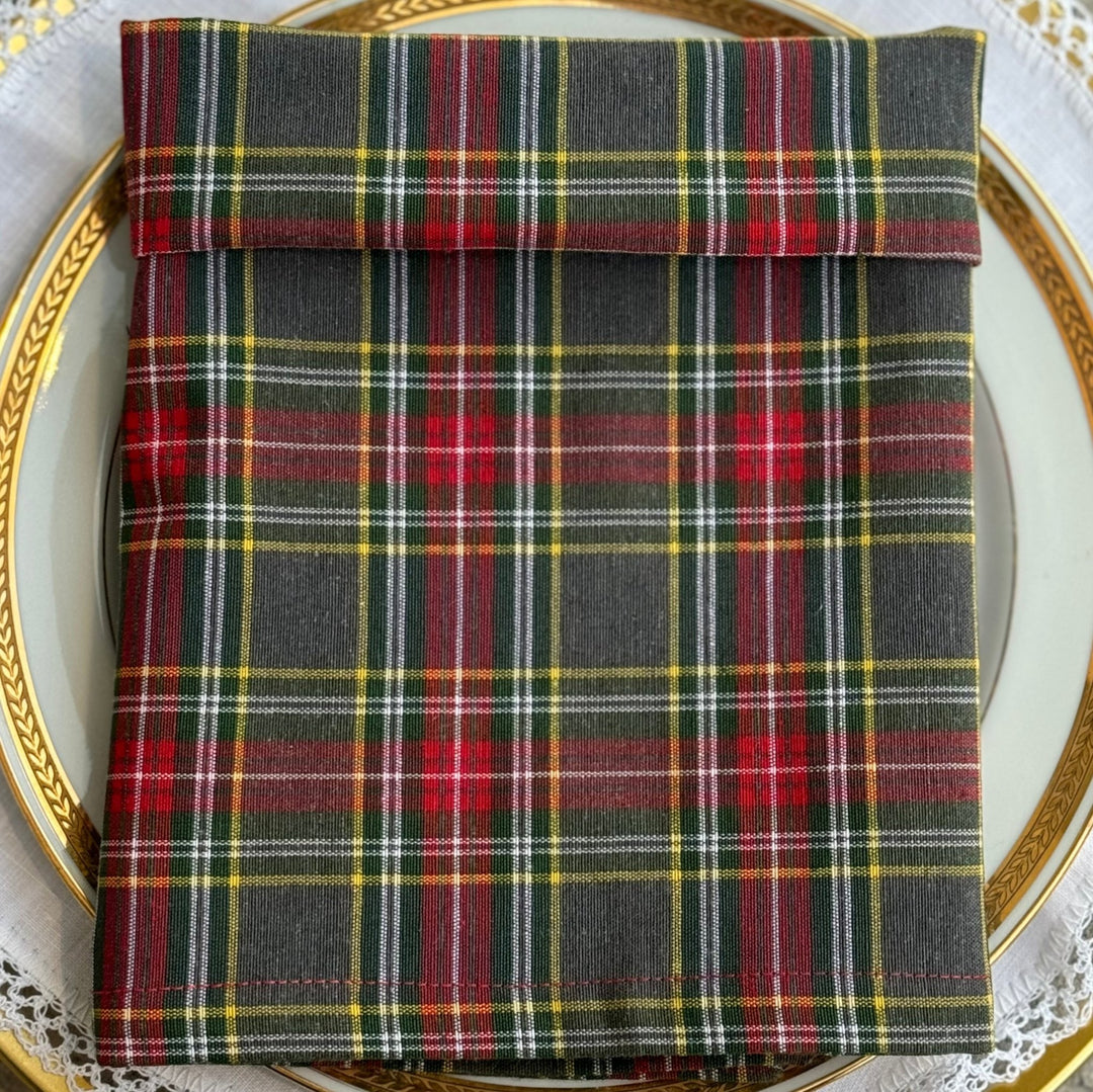 Servilleta Escocés Gris y Rojo - La Compañía Francesa