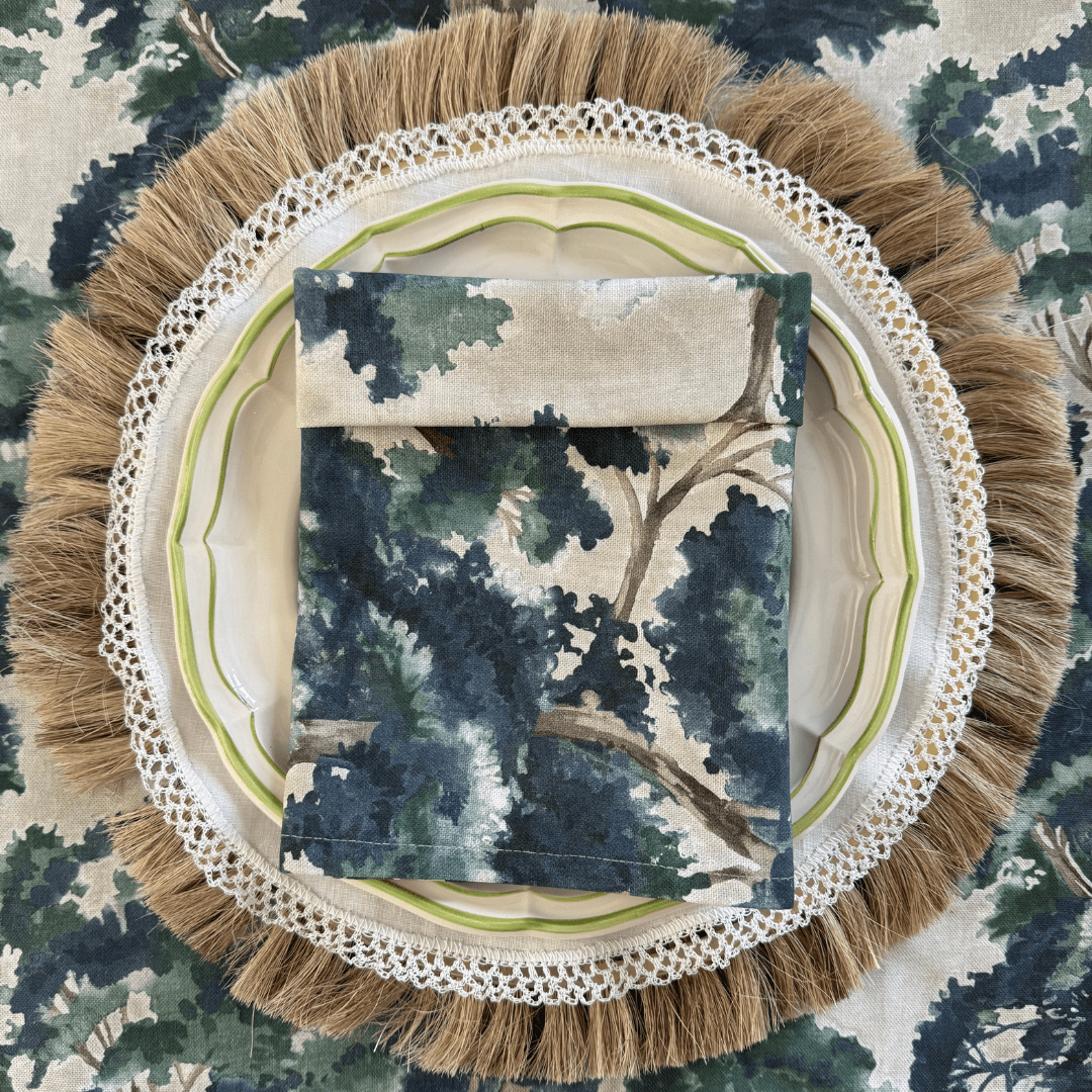 Servilleta Estampada La Forêt Blue - La Compañía Francesa