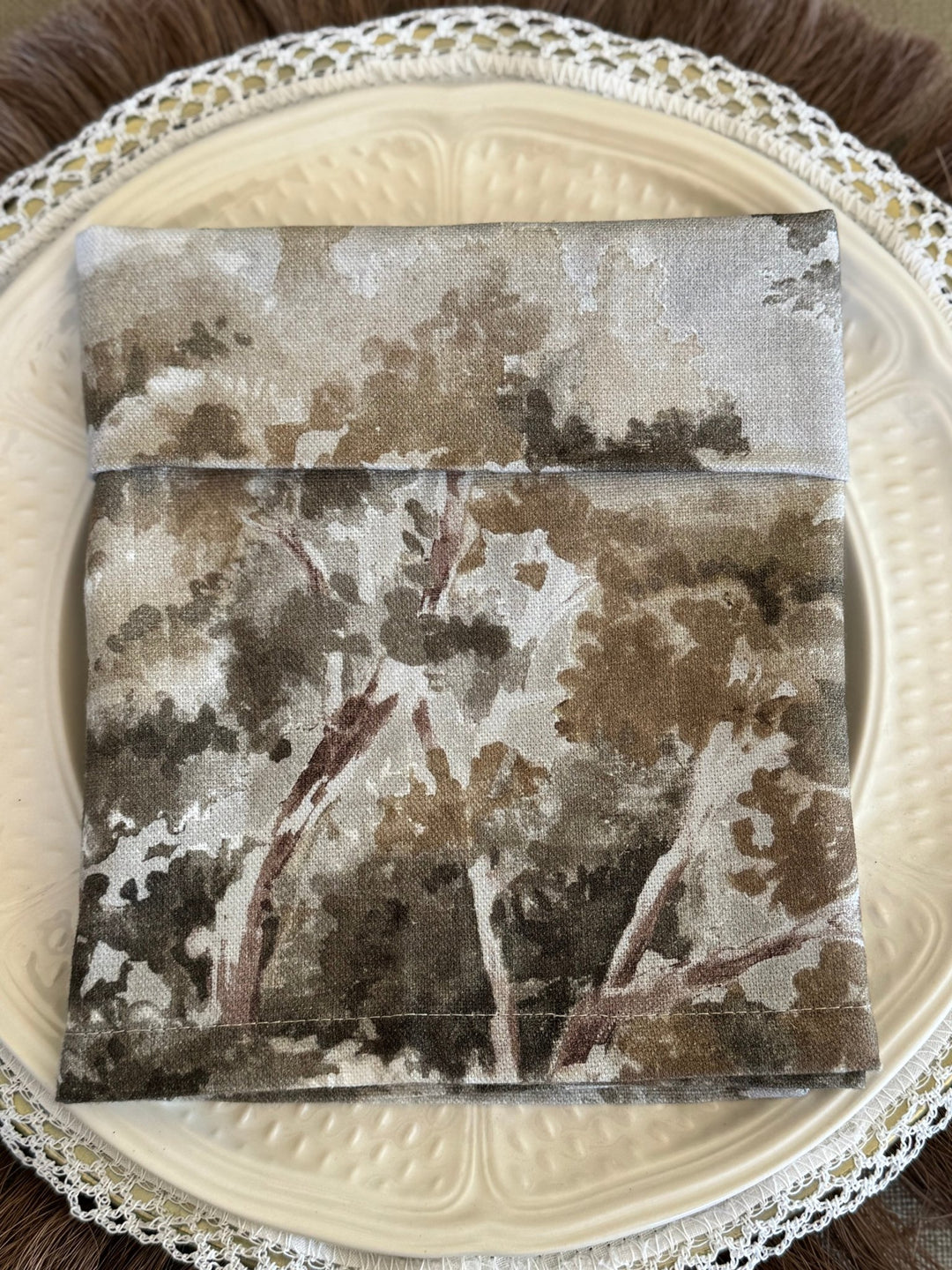 Servilleta Estampada La Forêt Gris - La Compañía Francesa