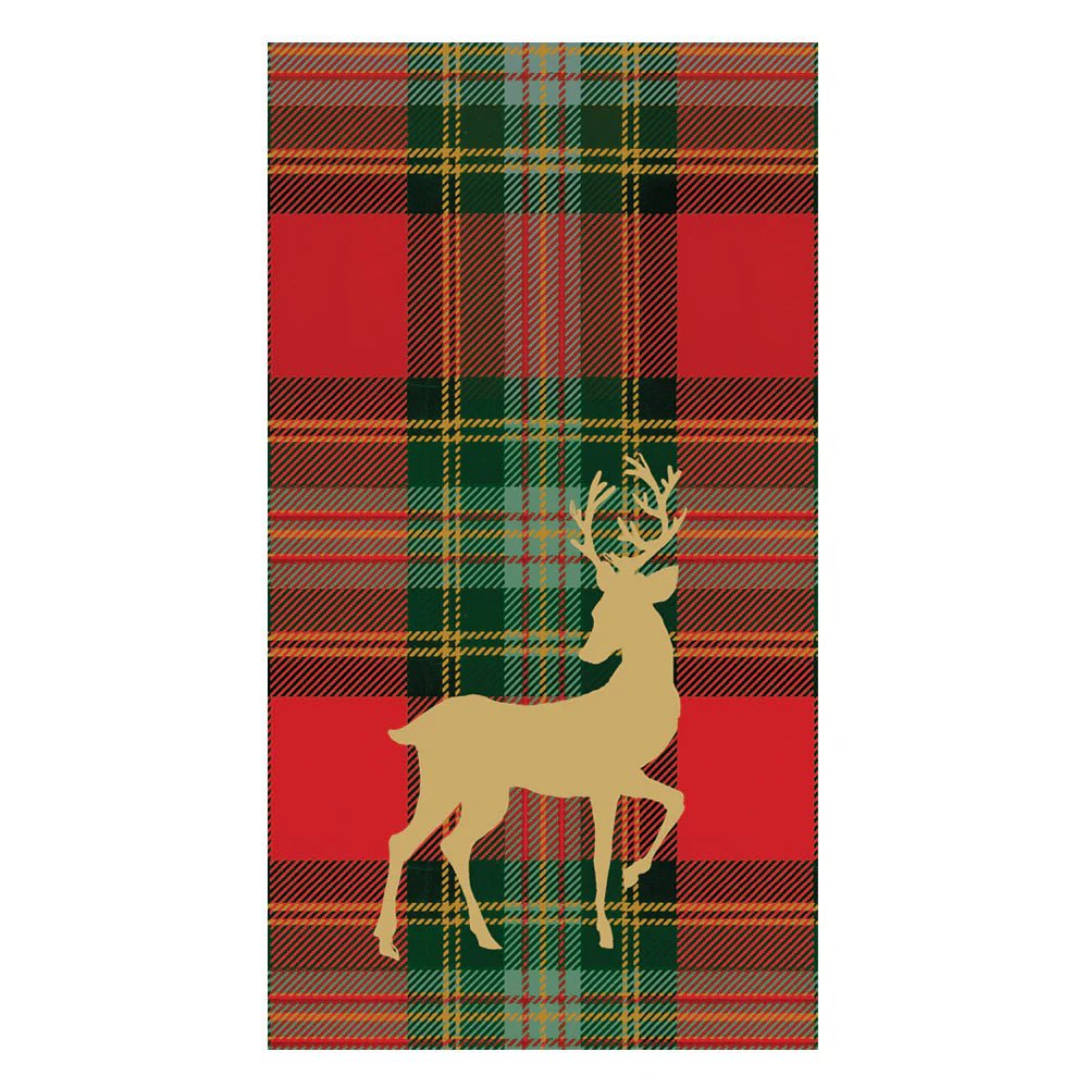 Servilleta Papel Buffet Reindeer Tartan Red - La Compañía Francesa