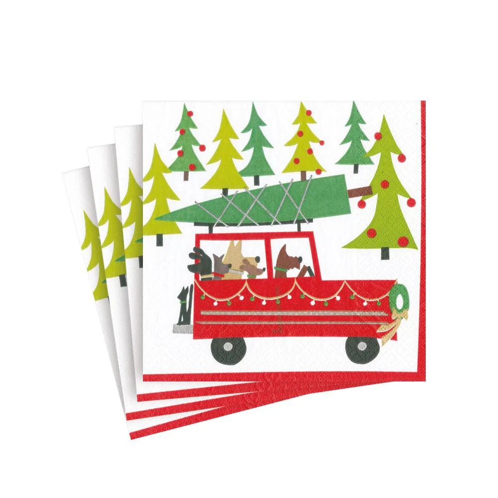 Servilleta Papel Cóctel Doggy Tree - La Compañía Francesa