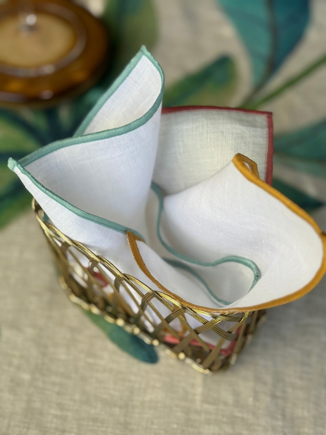 Servilletas de Cóctel Ivory con Festón Set/4 - La Compañía Francesa