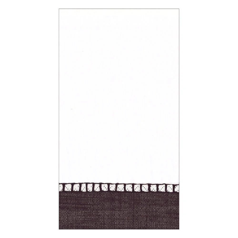 Servilletas Papel Buffet Borde de Lino Negro - La Compañía Francesa