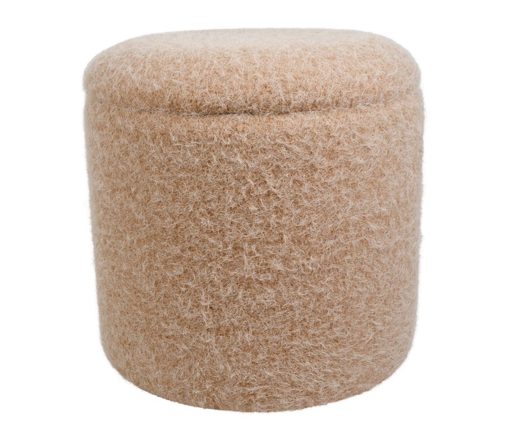 Pouf con tapa Beige