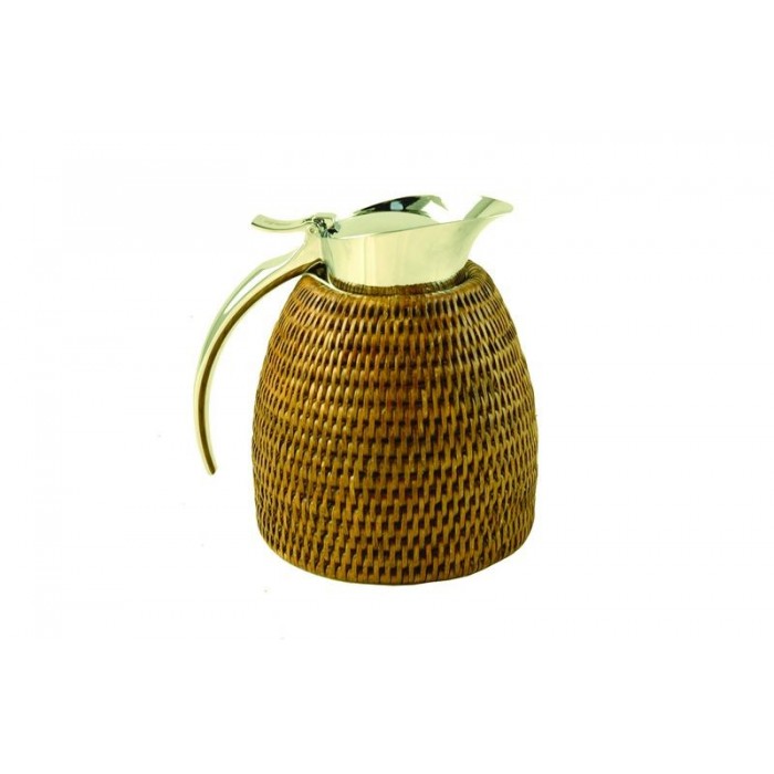 Bouteille isotherme en rotin foncé 0,3 L