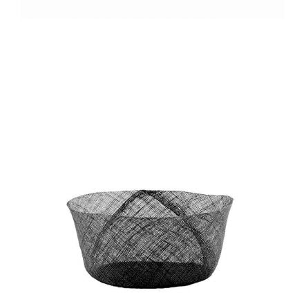 Panera de Rafia Grande Negra