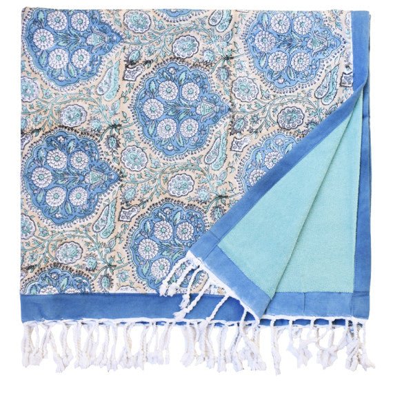 Toalla de Playa Gretel Azul - La Compañía Francesa