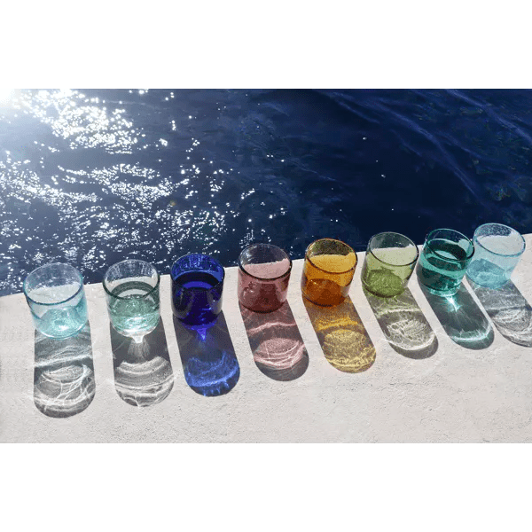 Vaso Dark Aqua Set/6 - La Compañía Francesa