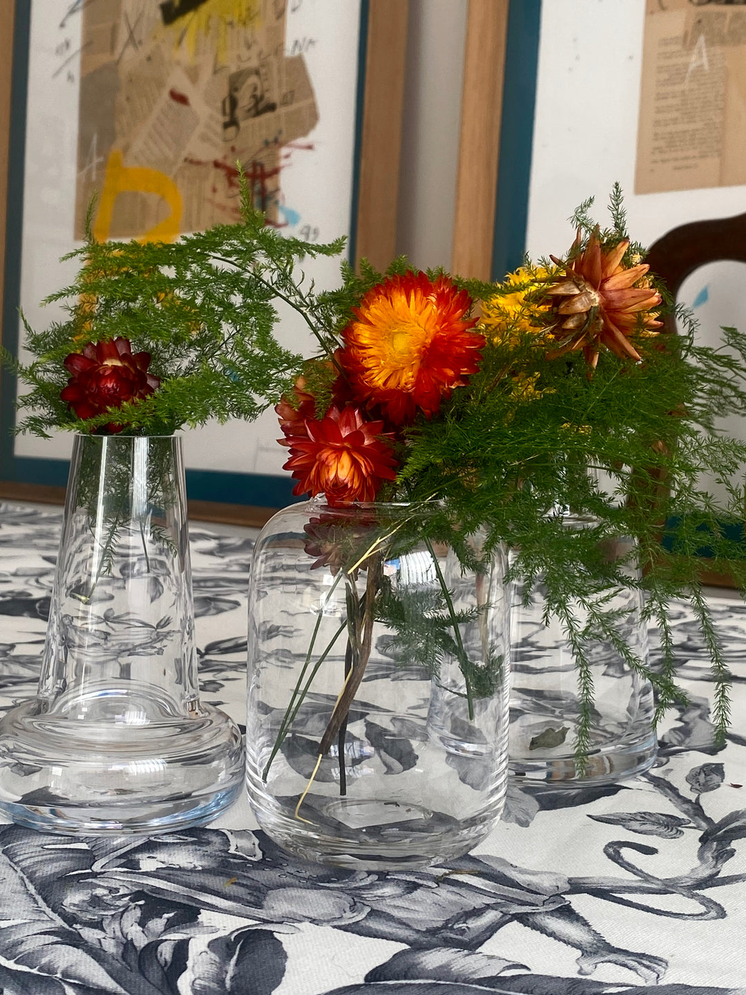 Jarrón de Cristal para Dalias/Orquideas