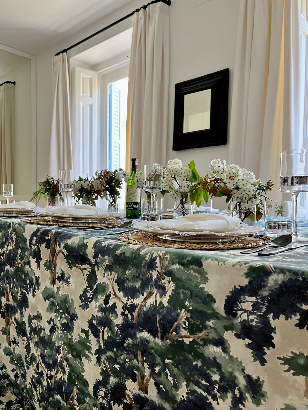 Mantel Estampado La Forêt Blue