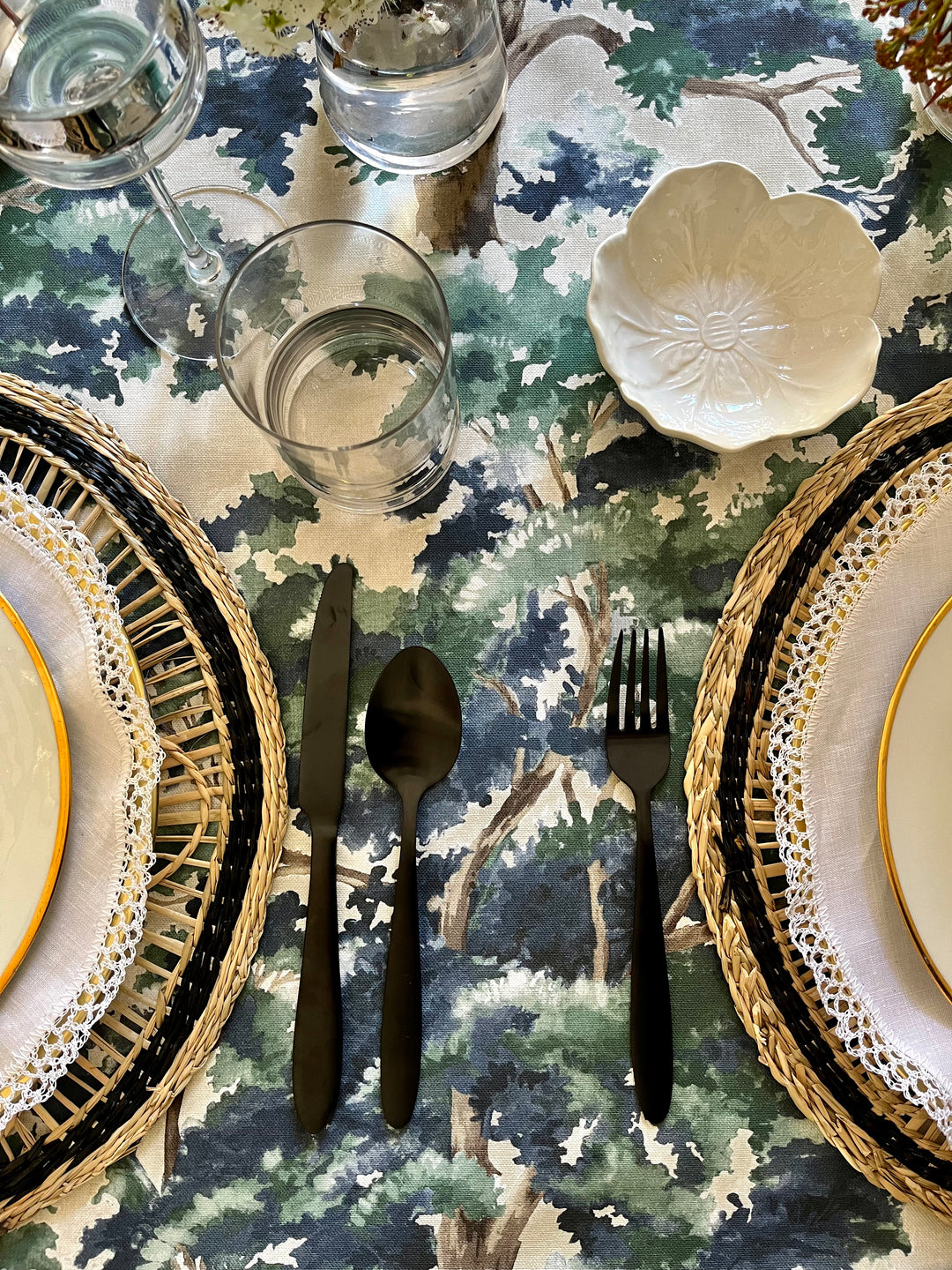Mantel Estampado La Forêt Blue