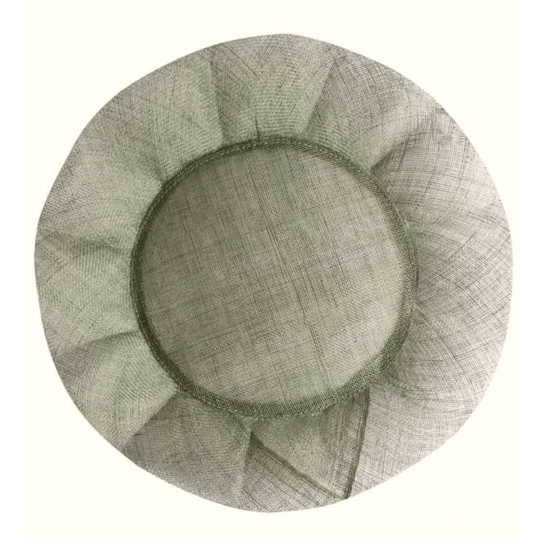 Bajoplato Rafia Verde Grisáceo Set/4 - La Compañía Francesa