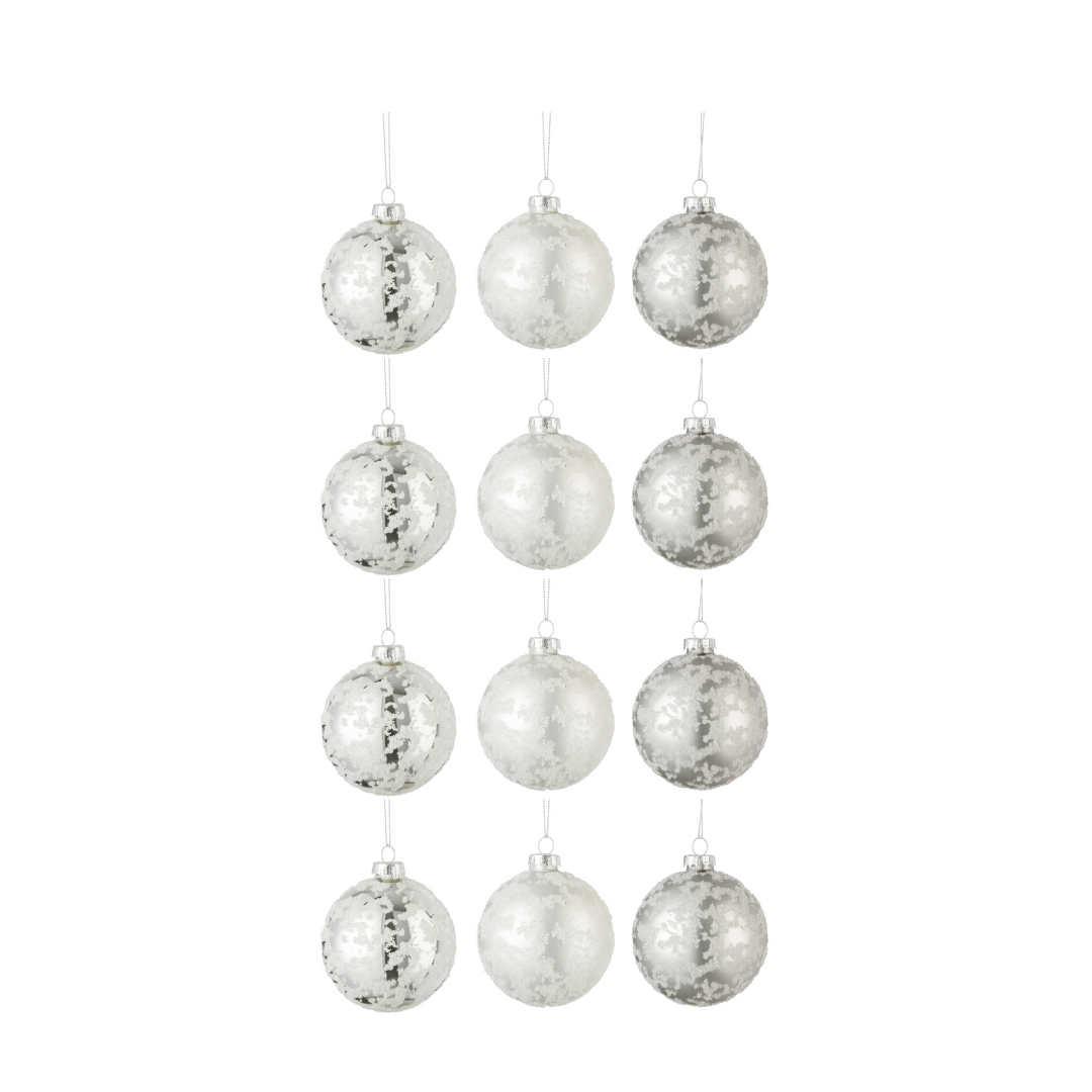 Bolas de Navidad de Cristal Set/12 - La Compañía Francesa