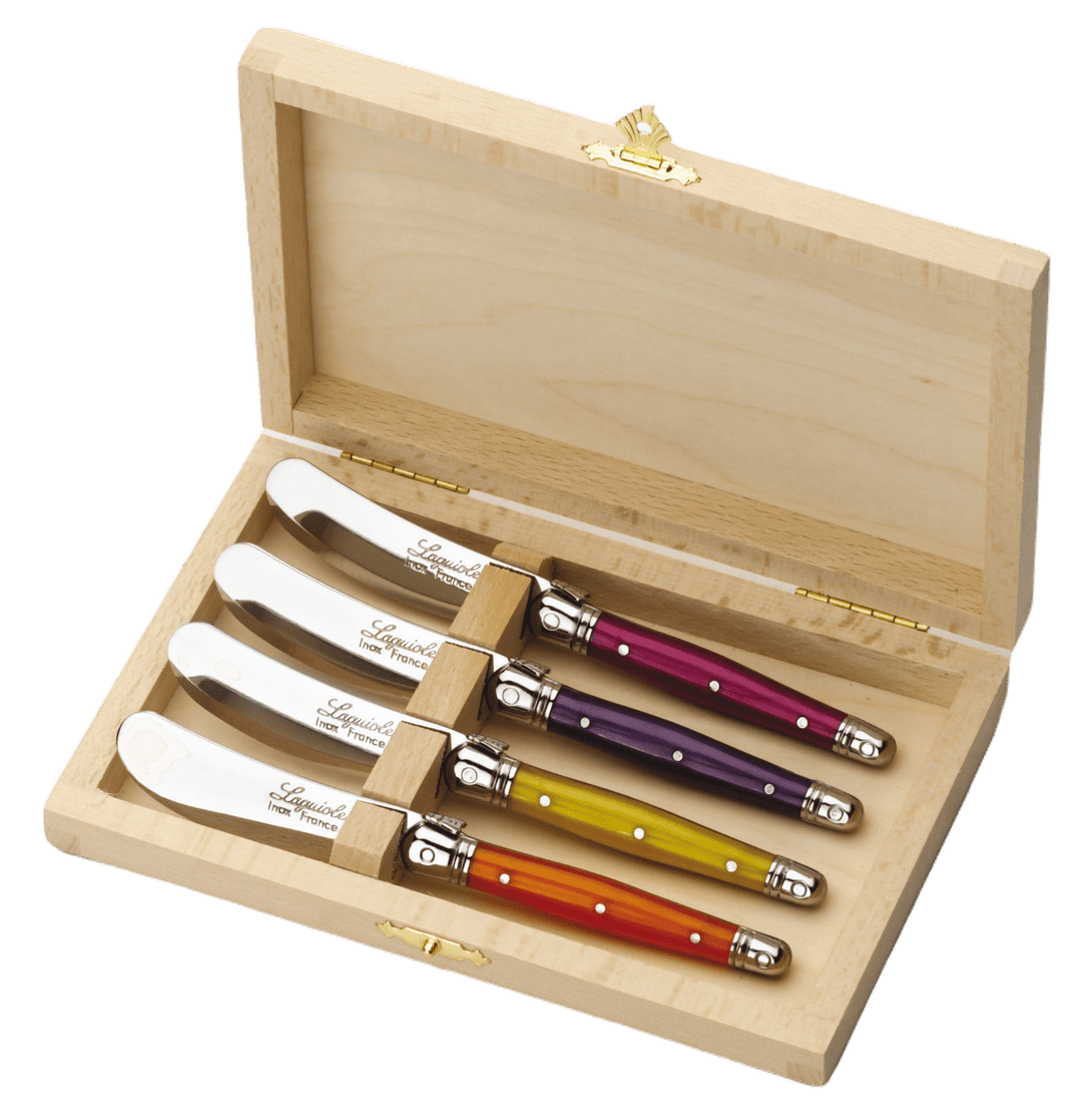 Caja 4 Cuchillos para Untar Colores - La Compañía Francesa