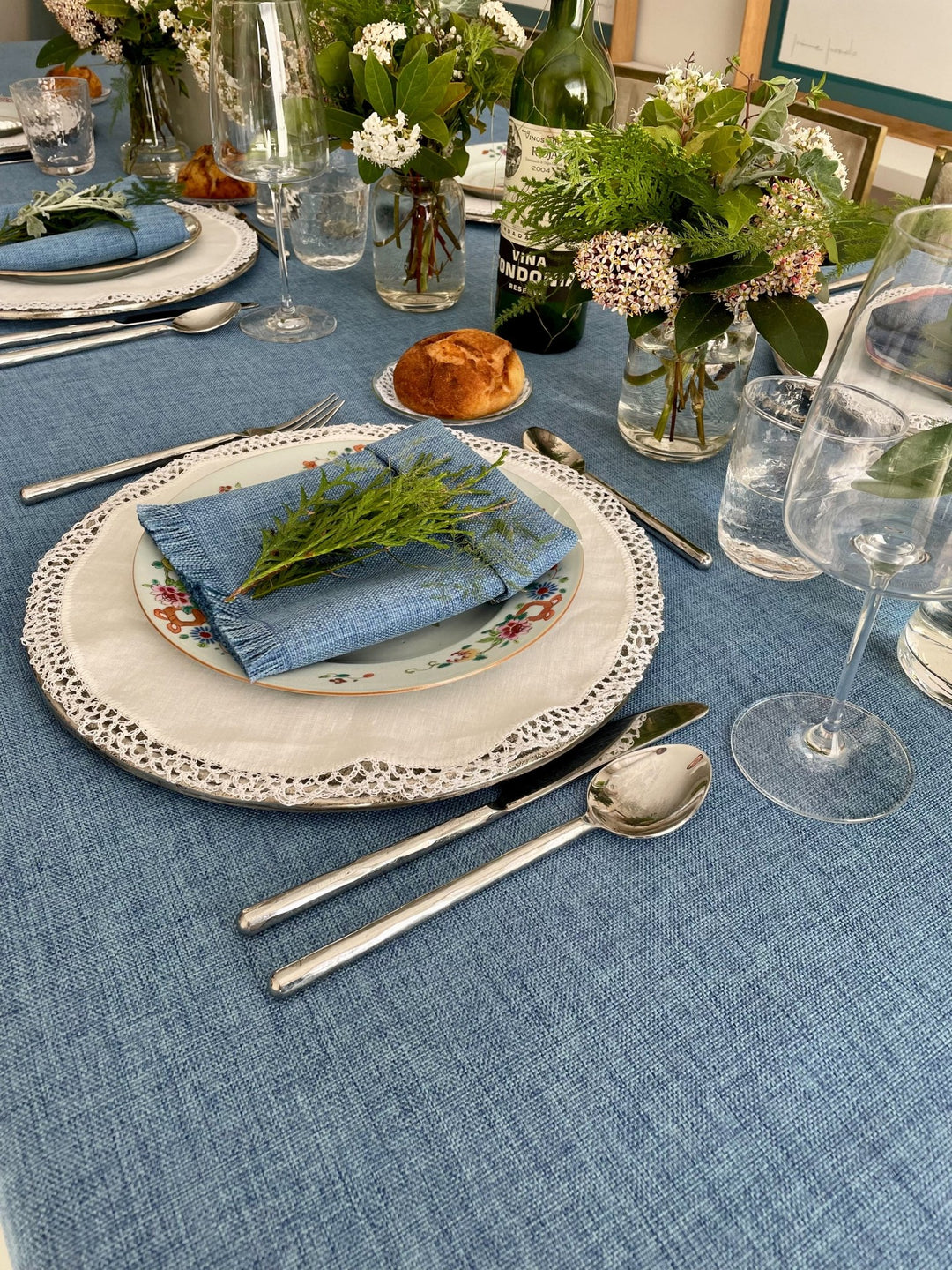 Mantel Kairo Azul Claro - La Compañía Francesa