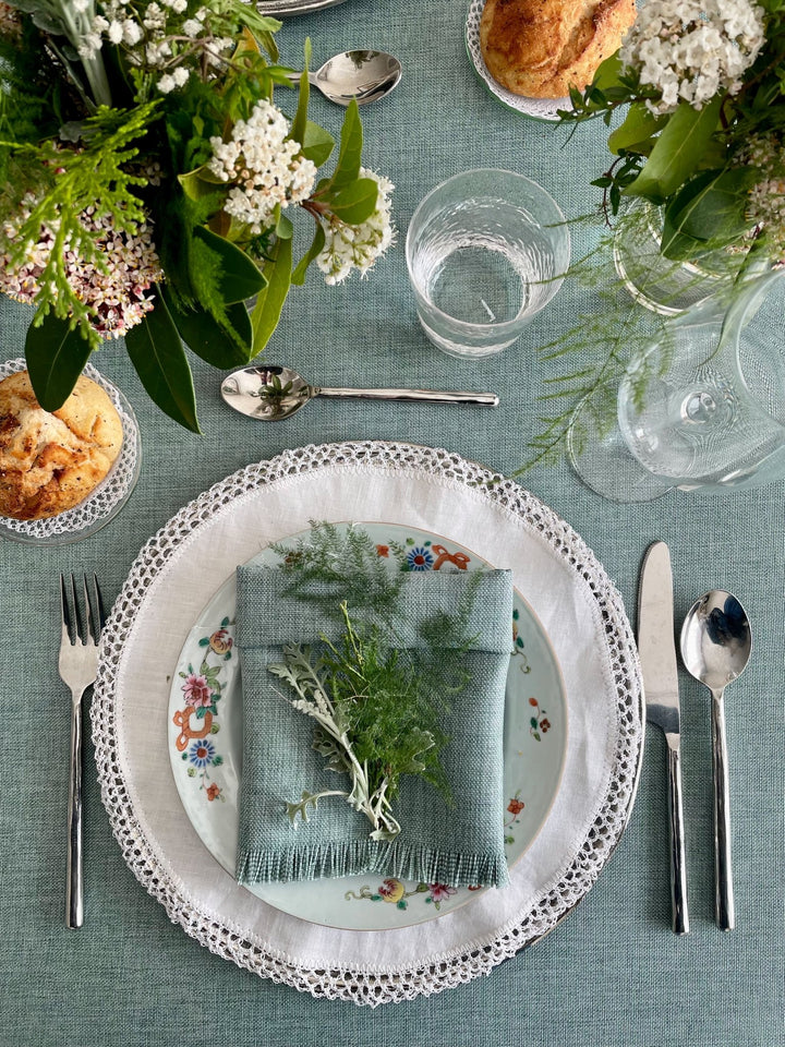 Mantel Kairo Verde Agua - La Compañía Francesa