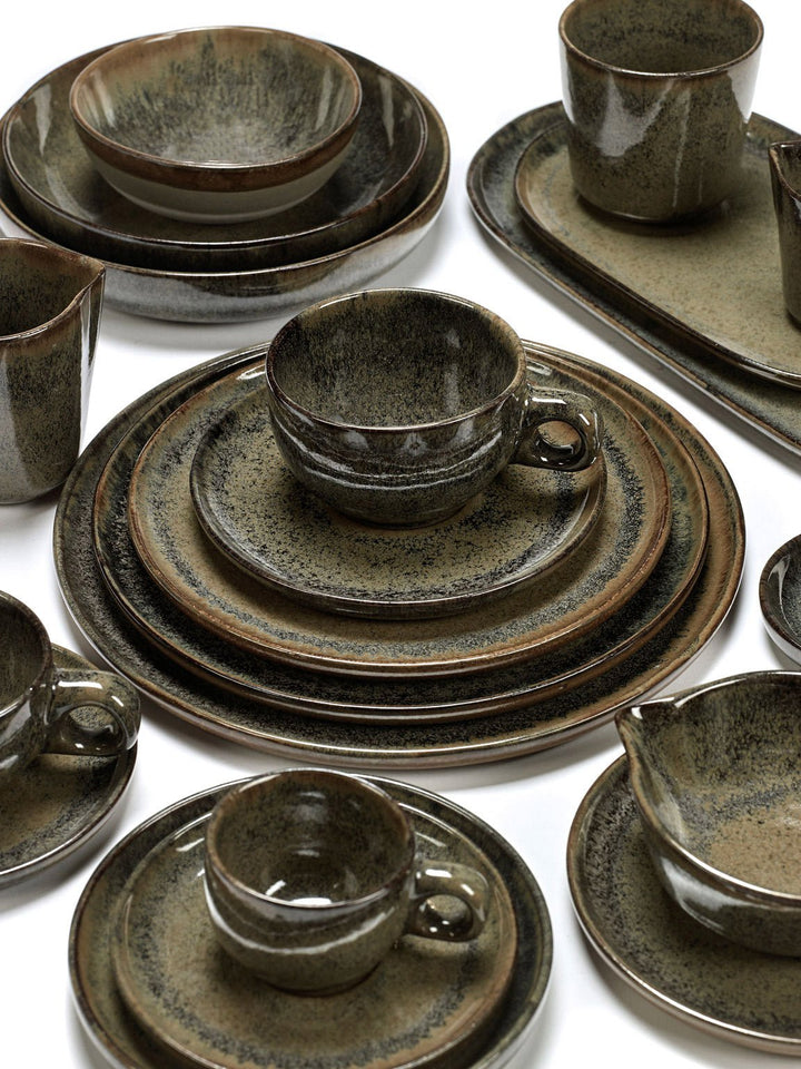 Plato Hondo Indi Gris Set/4 - La Compañía Francesa