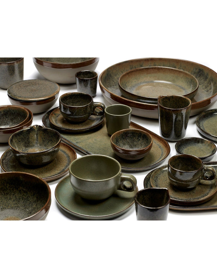 Plato Postre Indi Gris Set/4 - La Compañía Francesa