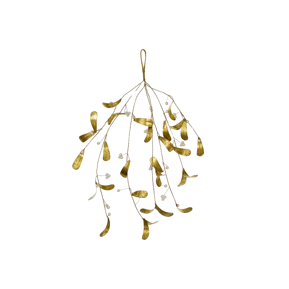 Rama de Muérdago Dorada Mediana - La Compañía Francesa