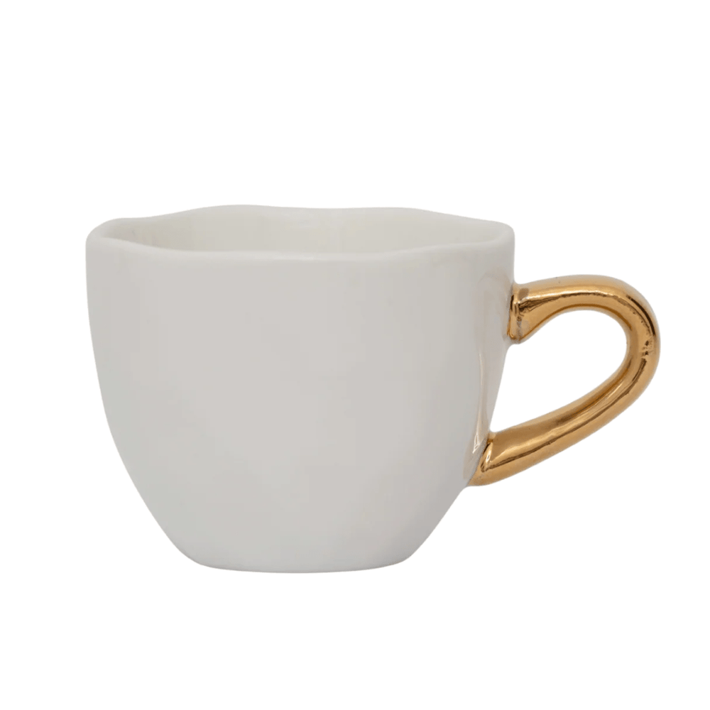 Taza Expresso + Plato | Blanco Set/2 - La Compañía Francesa